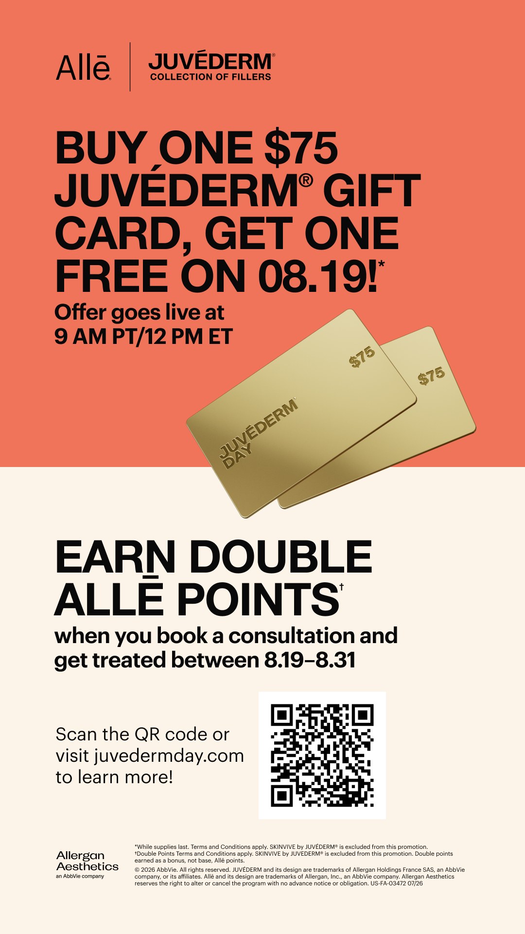 Juvederm Day event promotion at Bloom Advanced Med Spa with special filler pricing